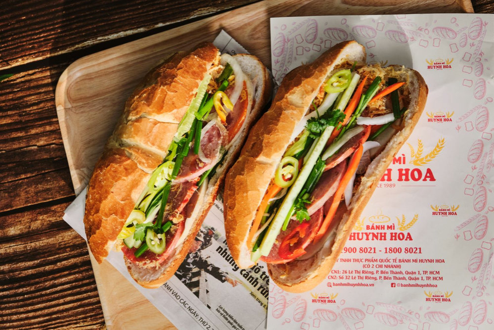 The banh mi is always generously spread with rich, fresh butter and flavorful pâté